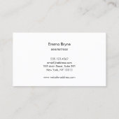 Gouden Tailoring Naald en Draad Visitekaartje (Achterkant)