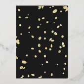 Gouden tak vlinder bruiloft folie uitnodiging (Achterkant)