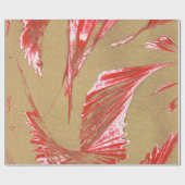 Gouden Tan naar Roze Vleugel Ontwerp Cadeaupapier (Vlak)