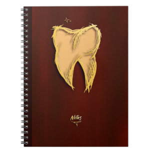 Gouden Tand Tandarts Tandarts Assistent Elegant Gi Notitieboek