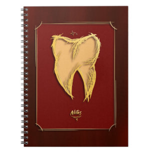 Gouden Tand Tandarts Tandarts Assistent Elegant Gi Notitieboek