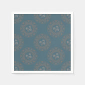 Gouden Tapestry Rococo Polka DotMandala Decoupage Servet (Voorkant)