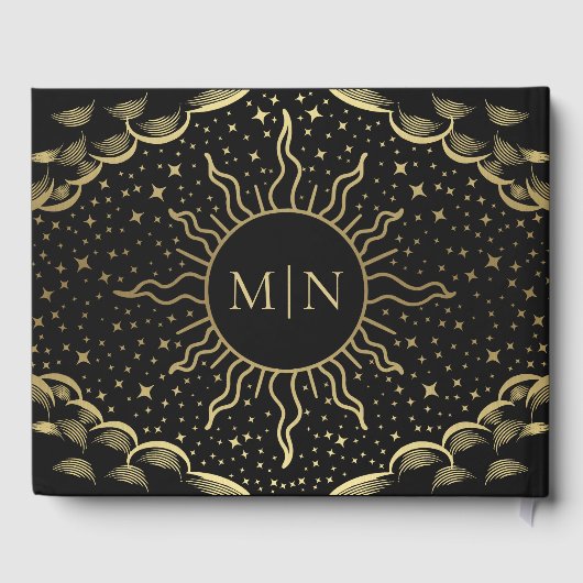  Gouden Tarot Kaart bruiloft gastenboek (Achterkant)