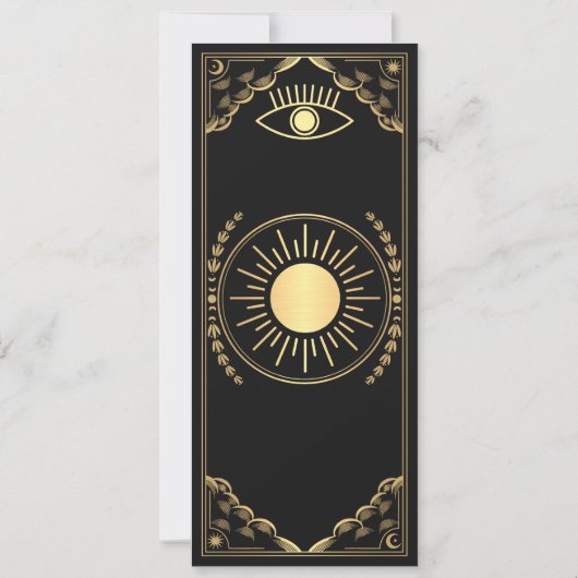  Gouden Tarot Kaart Foto Sla de Datum op (Achterkant)