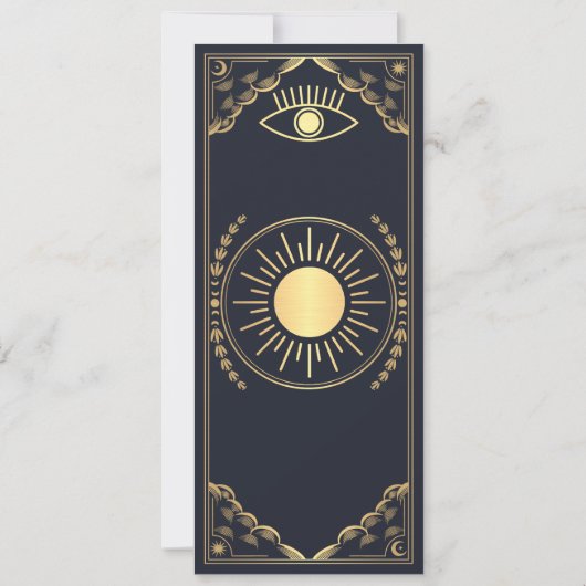  Gouden Tarot Kaart Foto Sla de Datum op (Achterkant)