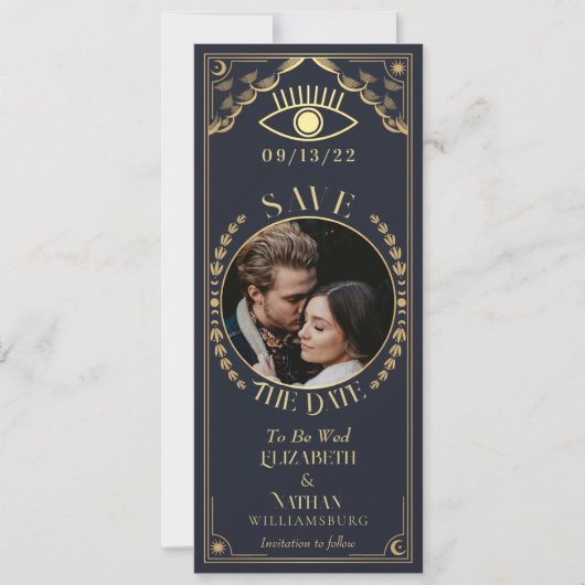  Gouden Tarot Kaart Foto Sla de Datum op (Voorkant)