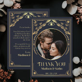 Gouden Tarot Kaart Fotobruiloft Dank u