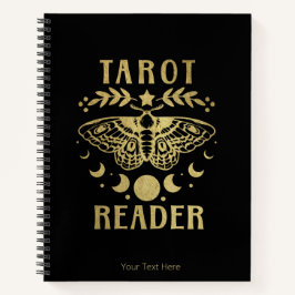 Gouden Tarot Lezer Maanfase Mot Sterren Notitieboe Notitieboek