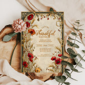 Gouden Tarwe Dankfeest Viering Kaart