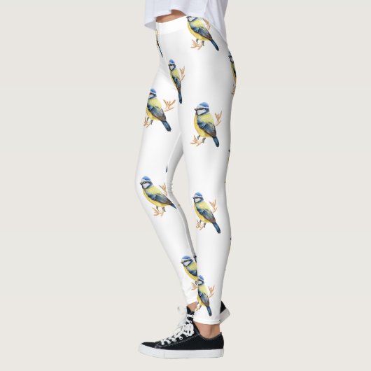 Gouden Tarwe en Blauwe Tit Leggings (Links)