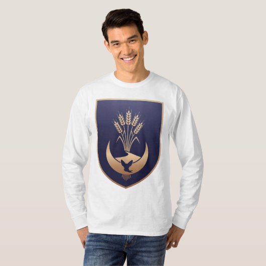Gouden Tarwe Kreeft – Desert Fox Embleem T-shirt (Voorkant volledig)