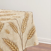Gouden Tarwe Oogstpatroon Tafelkleed (Voorbeeld)