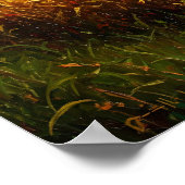 Gouden Tarwe Veld-Rustieke Boerderij Poster (Hoek)