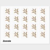 Gouden Tarwearen Vierkante Sticker (Vel)