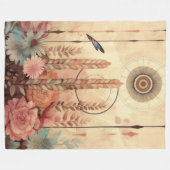 Gouden tarwebloesems fleece deken (Voorkant (Horizontaal))