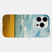 Gouden tarweveld en bewolkte blauwe lucht Case-Mate iPhone case (Achterkant (horizontaal))