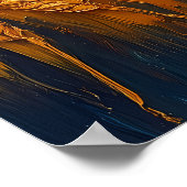 Gouden tarwevelden bij zonsondergang, olieverfschi poster (Hoek)