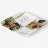 Gouden Tassel & Pet Wit Foto Afstuderen Papieren Bordje (Gebogen)