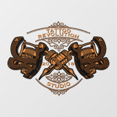  gouden Tattoos winkelen aanpassen Raamsticker (Vel)