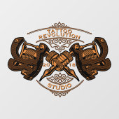  gouden Tattoos winkelen aanpassen Raamsticker (Vel)