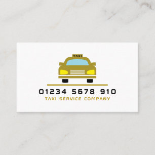 Gouden Taxi Cab-logo, Prijslijst Visitekaartje