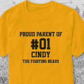 Gouden team van de Baseball Navy T-shirt