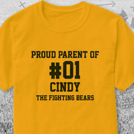 Gouden team van de Baseball Navy T-shirt