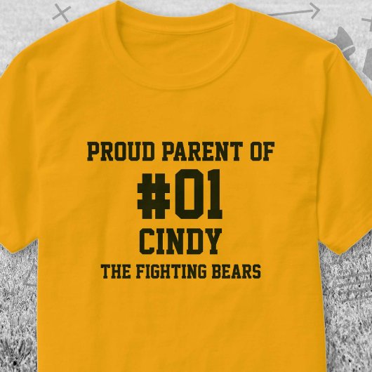 Gouden team van de Baseball Navy T-shirt