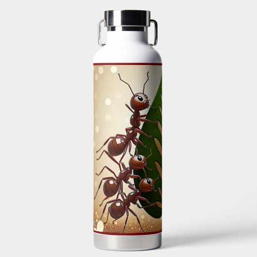 "Gouden Teamwork" Waterfles (Voorkant)