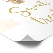 Gouden teddybeer ballonnen Baby shower trakteert t Poster (Hoek)