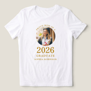 Gouden tekst foto Trotte moeder van geslaagd stude Tri-Blend Shirt