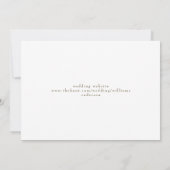 Gouden Tekst Monogram Geometrische Bruiloft Bewaar Save The Date (Achterkant)