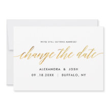 Gouden tekst Wijziging datum Uitstel van het huwel