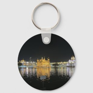 Gouden Tempel Canvas Print Sleutelhanger