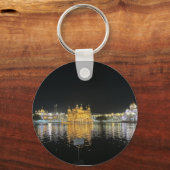 Gouden Tempel Canvas Print Sleutelhanger (Voorkant)