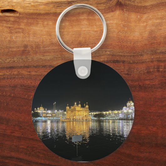 Gouden Tempel Canvas Print Sleutelhanger (Voorkant)