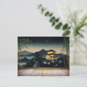 Gouden Tempel onder de sterrenhemel Briefkaart (Staand voorkant)