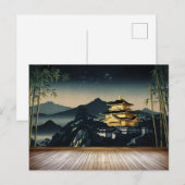 Gouden Tempel onder de sterrenhemel Briefkaart (Voorkant / Achterkant)