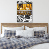 Gouden tenen  canvas afdruk (Insitu (Slaapkamer))