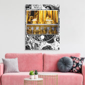 Gouden tenen  canvas afdruk (Insitu (Woonkamer))