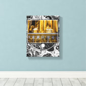 Gouden Tenen Sculpturale Detail Phrame Kunst Canvas Afdruk (Insitu (Houten vloer))
