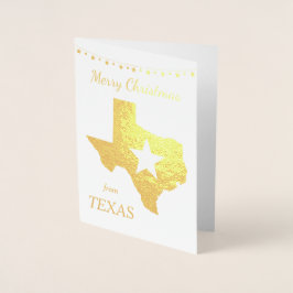 Gouden Texas Star Foto Sjabloon Kerstmis