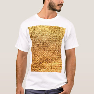 Gouden textiel: glamoureuze macro achtergrond. t-shirt