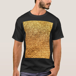Gouden textiel: glamoureuze macro achtergrond. t-shirt