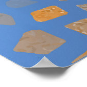 Gouden textuur: gradiënt abstracte achtergrond poster (Hoek)