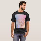 Gouden textuur: gradiënt abstracte achtergrond t-shirt (Voorkant volledig)