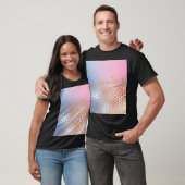 Gouden textuur: gradiënt abstracte achtergrond t-shirt (Unisex)