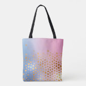 Gouden textuur: gradiënt abstracte achtergrond tote bag (Achterkant)