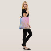 Gouden textuur: gradiënt abstracte achtergrond tote bag (Op model)