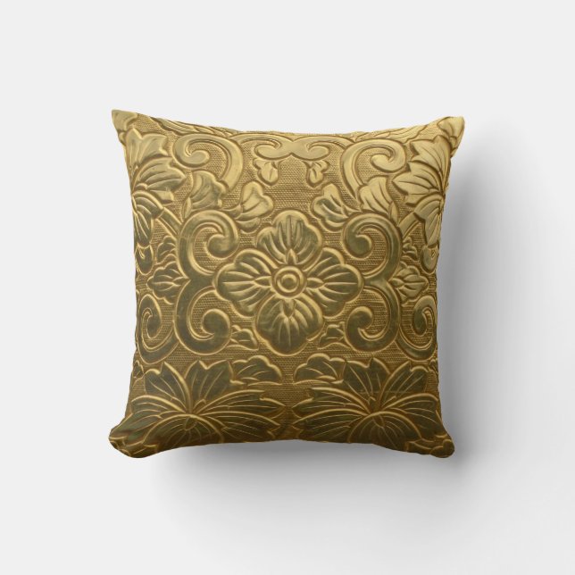 Gouden textuur kussen (Voorkant)